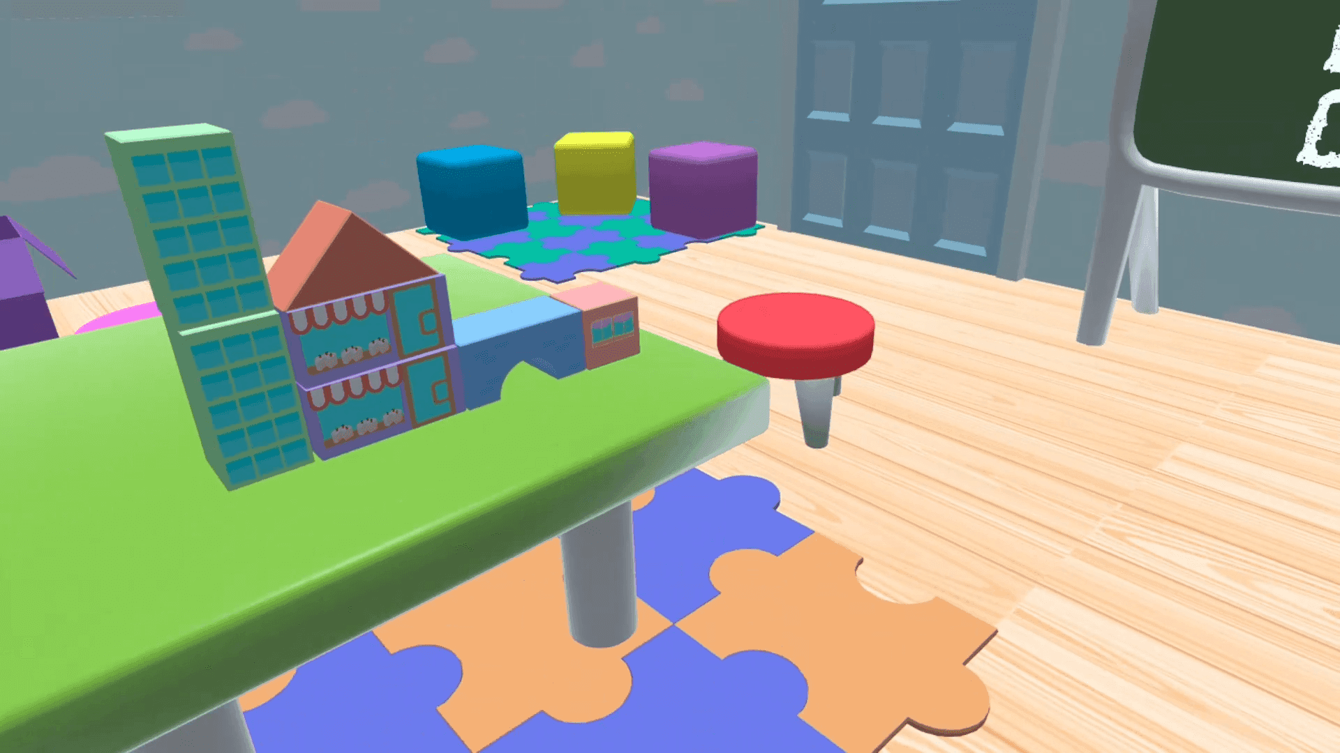 Wood Blocks VR key art